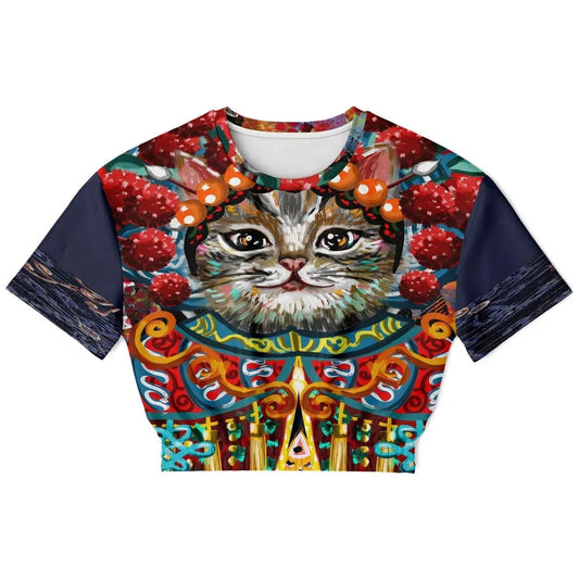 Empress Kanako Eco-Poly Short Sleeve Cropped Pullover