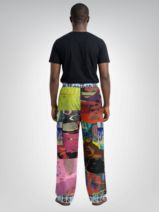 Beautiful Chaos Abstract Art Print Cargo Pants