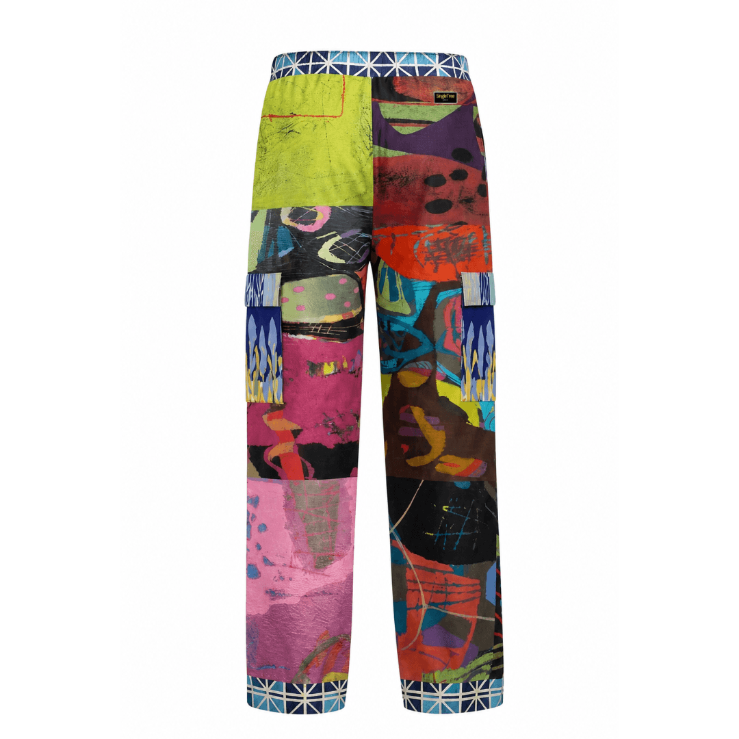 Beautiful Chaos Abstract Art Print Cargo Pants