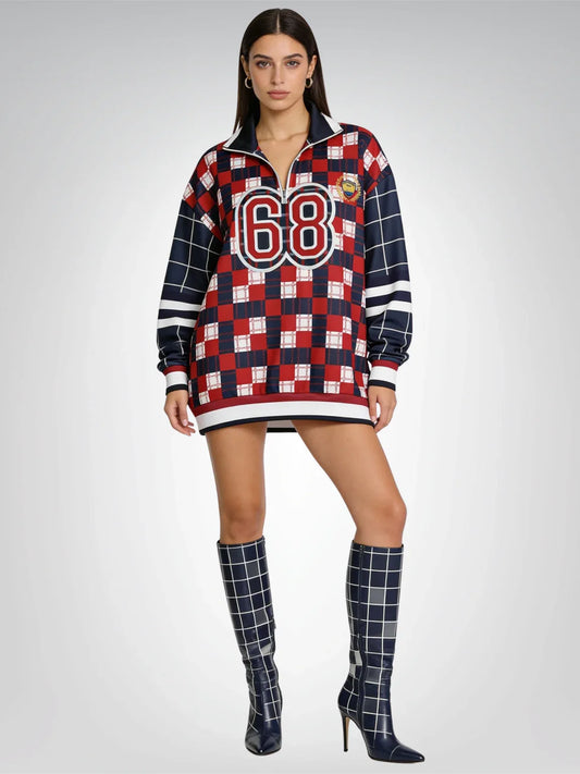 Best of Times - Worst of Times - 68 Rugby Heavyweight Oversized Quarter Zip Sweatshirt