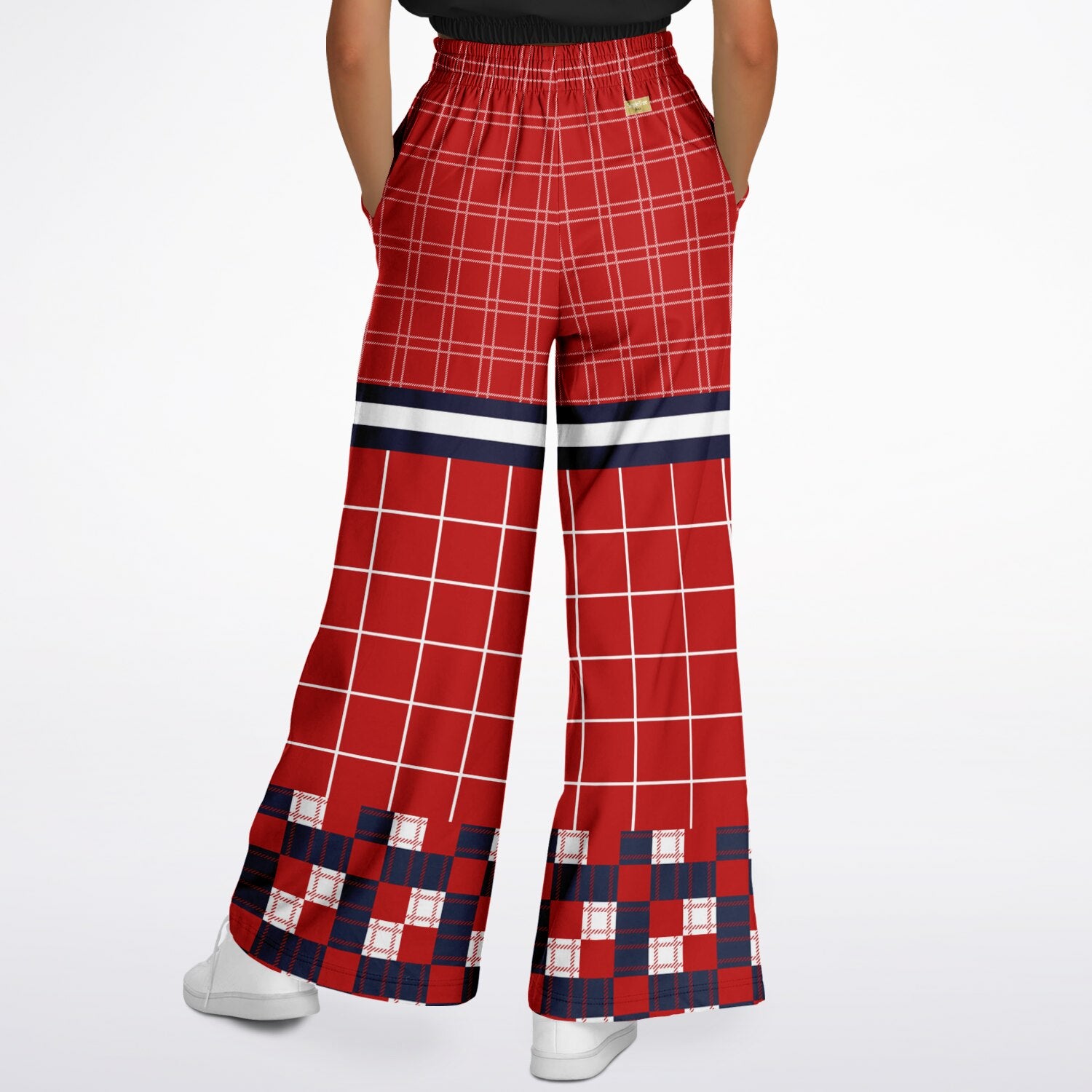 Best of Times - Worst of Times - Red 68 Rugby Eco-Poly Wide Leg Pants