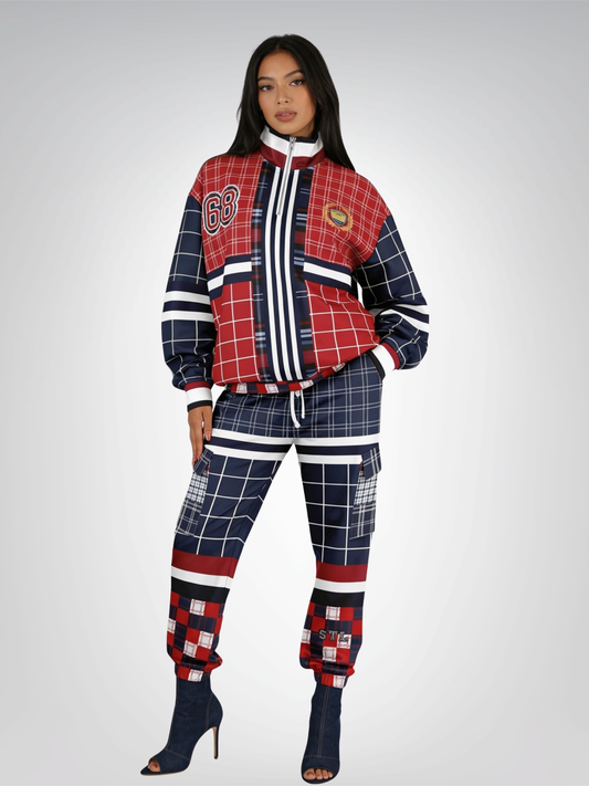 Best of Times - Worst of Times - Red 68 Rugby Heavyweight Oversized Quarter Zip Sweatshirt