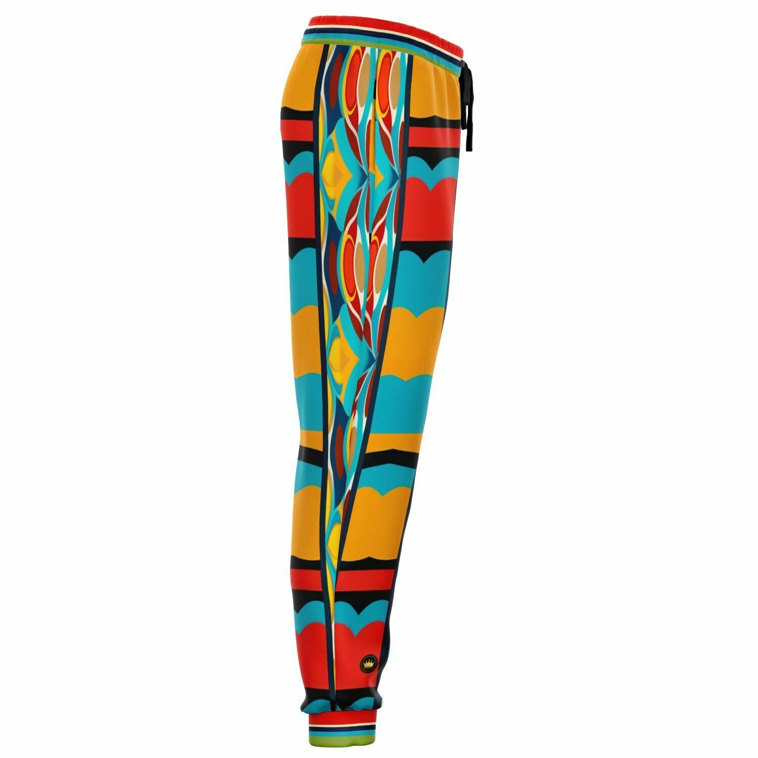 Big City Girl ATL Geometric Stripe Eco-Poly Unisex Joggers