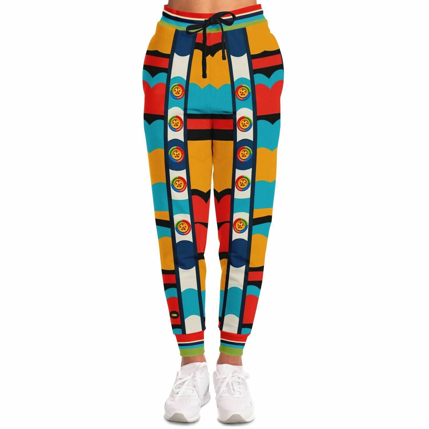 Big City Girl ATL Geometric Stripe Eco-Poly Unisex Joggers