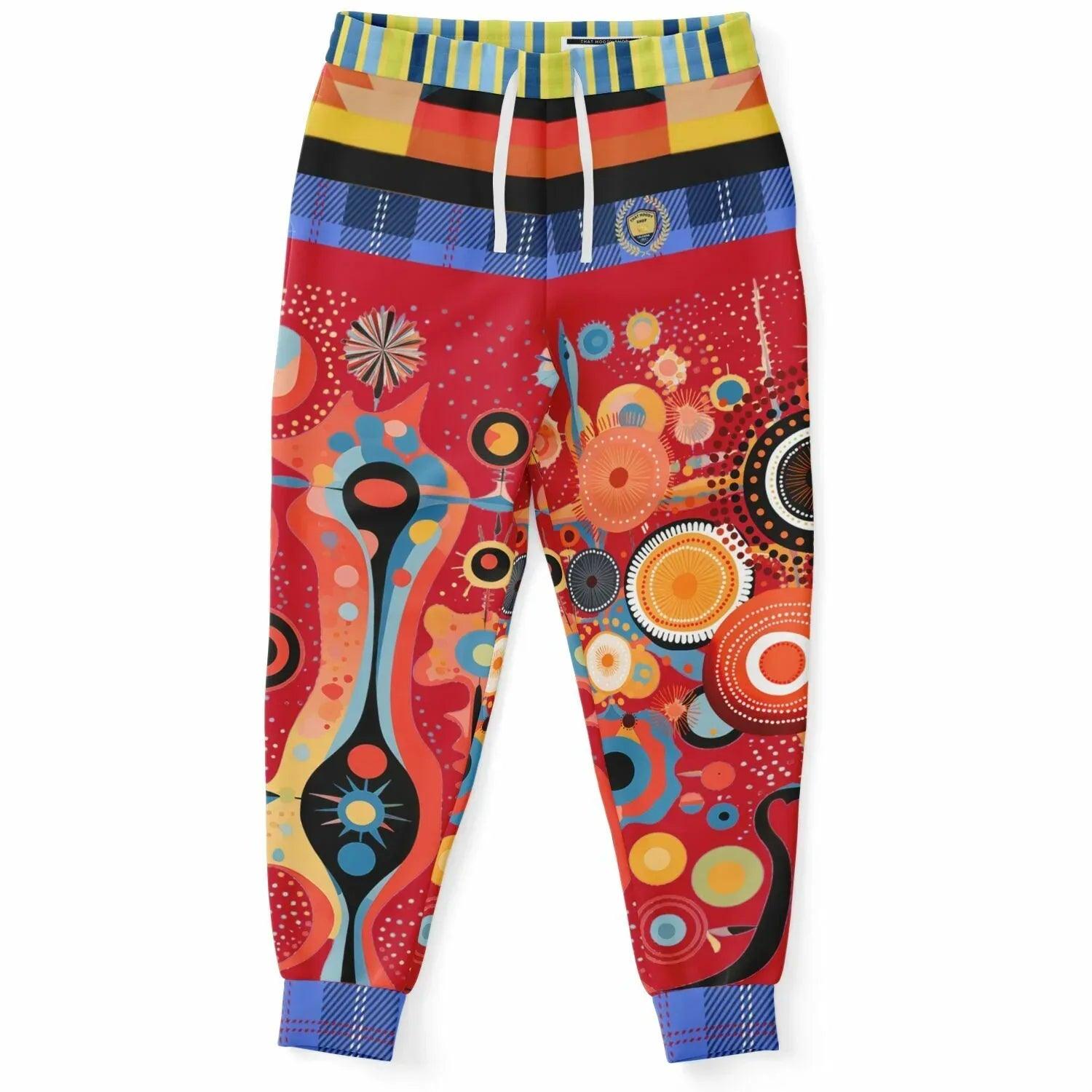 Girl in Perspective Abstract Print Eco-Poly Unisex Joggers