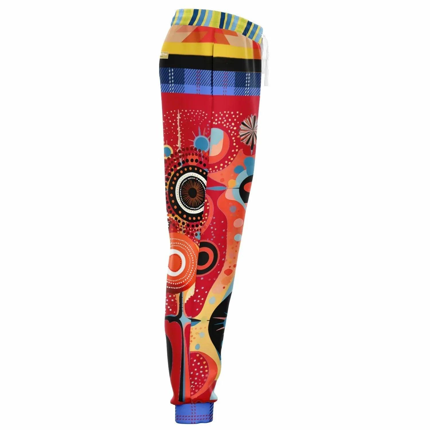 Girl in Perspective Abstract Print Eco-Poly Unisex Joggers