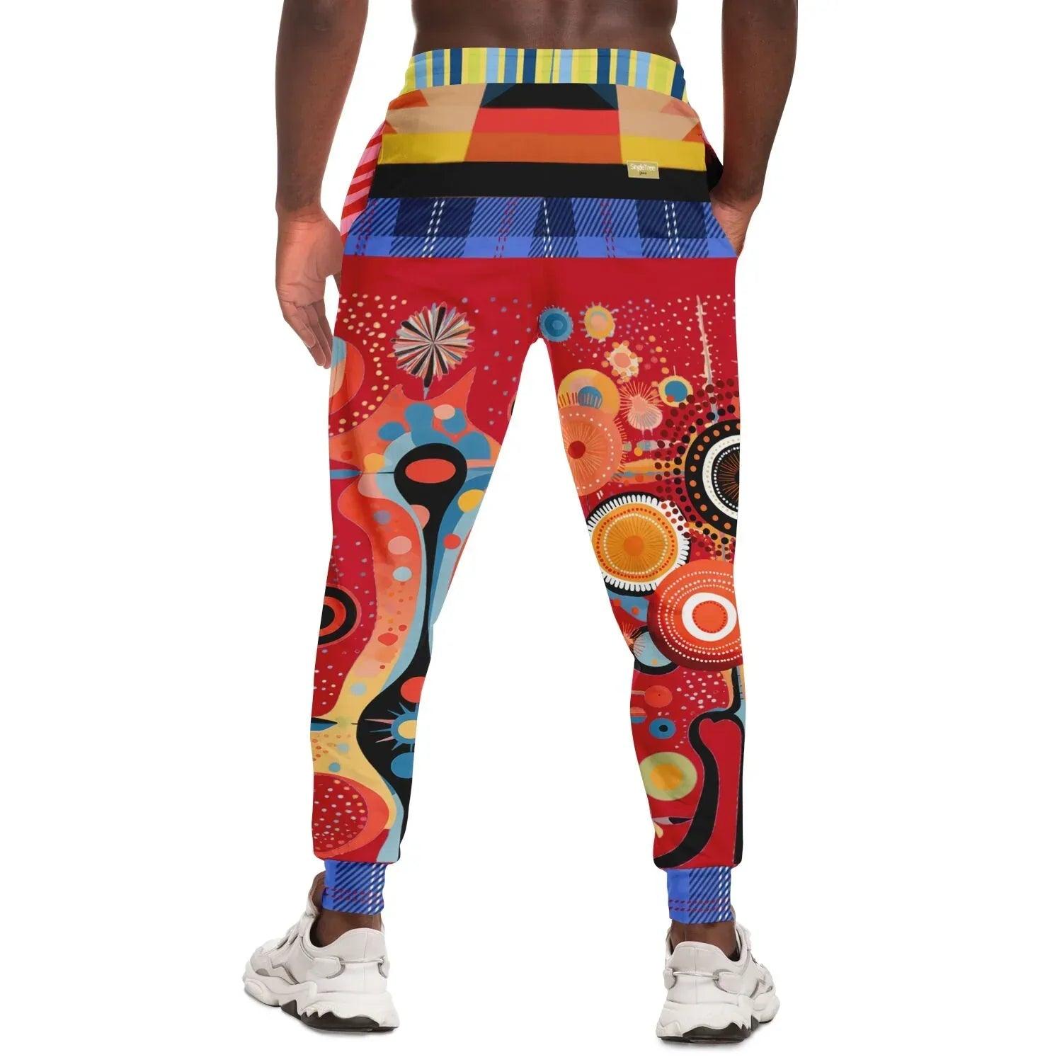 Girl in Perspective Abstract Print Eco-Poly Unisex Joggers