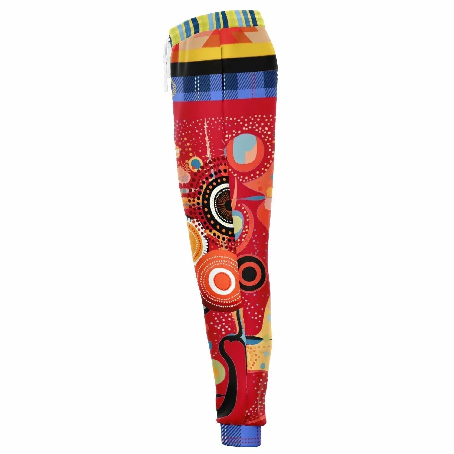Girl in Perspective Abstract Print Eco-Poly Unisex Joggers