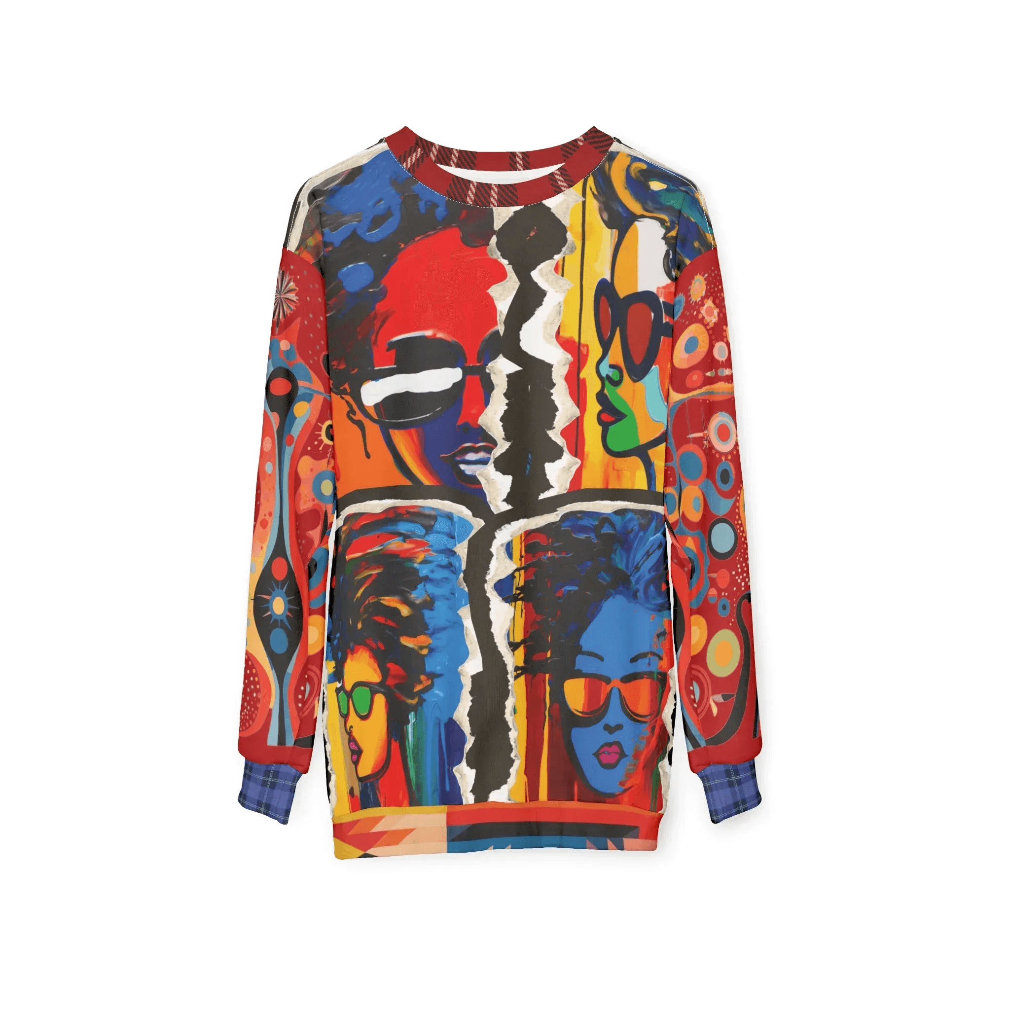 Black Girl in Perspective Quadriptych Unisex Sweatshirt (Gold Label)