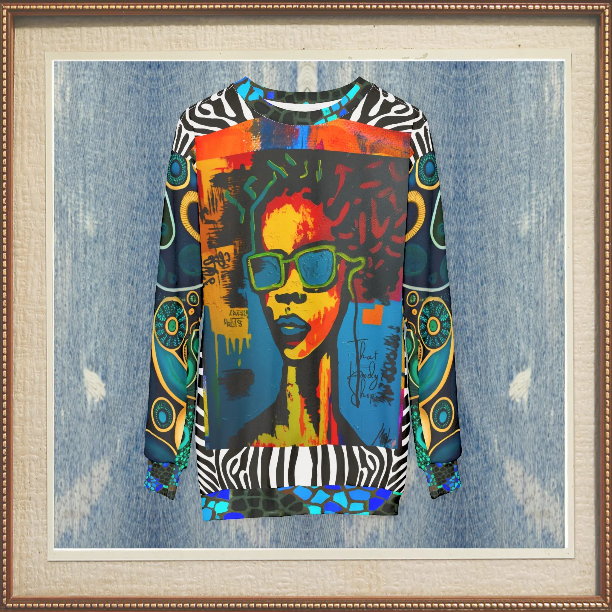 Girl With Attitude Graffiti Art Unisex Sweatshirt (Gold Label)
