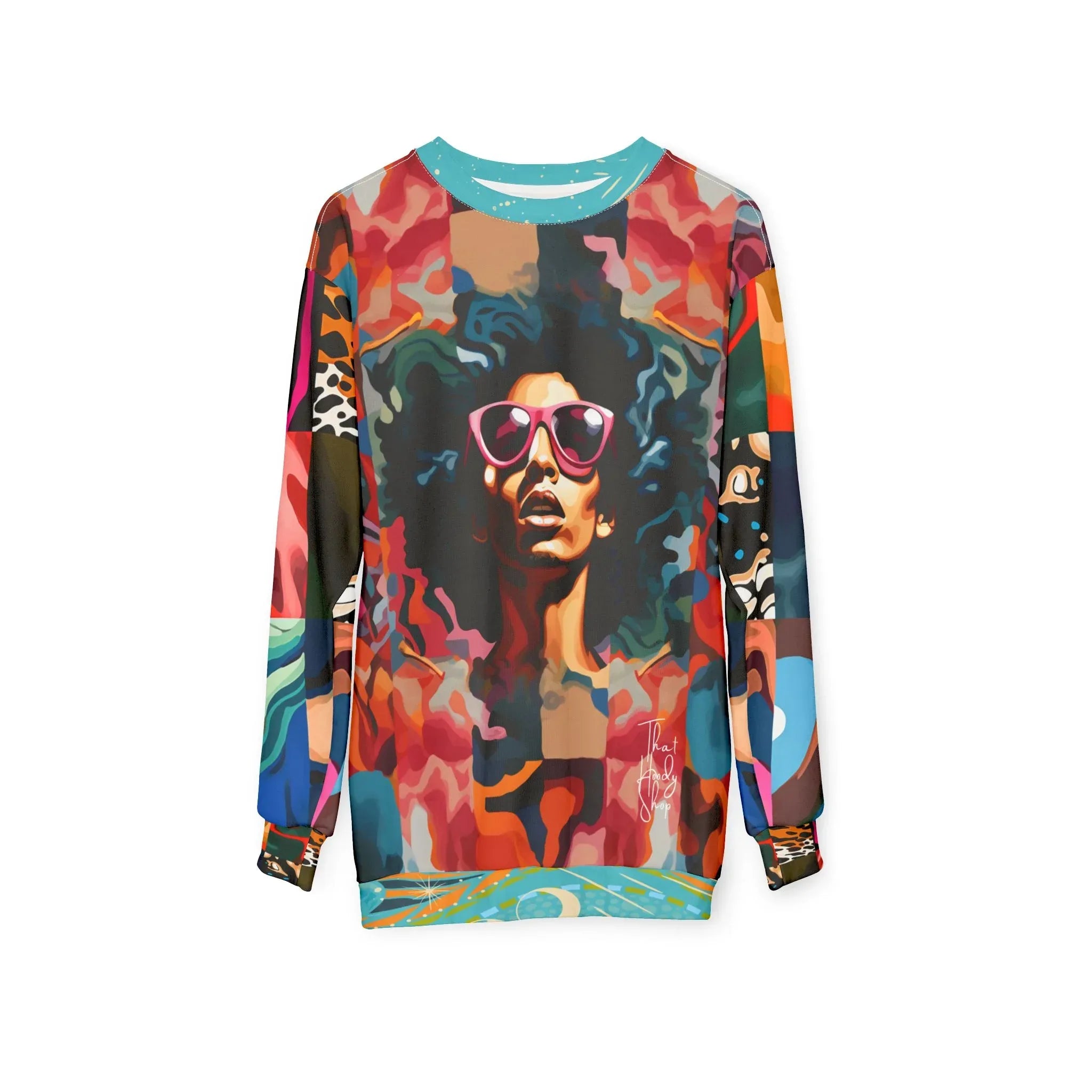 Black Jesus Pop Art Patchwork Unisex Sweatshirt (Gold Label)