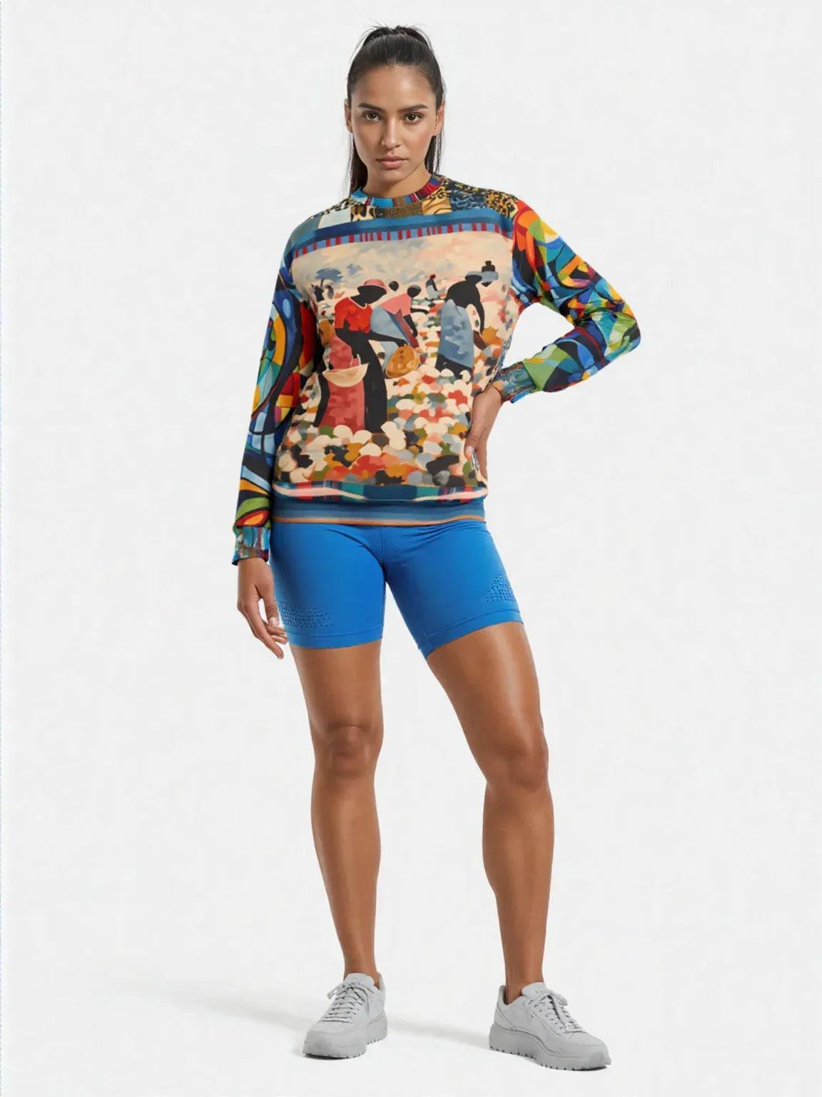Blood Sweat & Tears - Bygone Times Patchwork Print Unisex Sweatshirt (Gold Label)