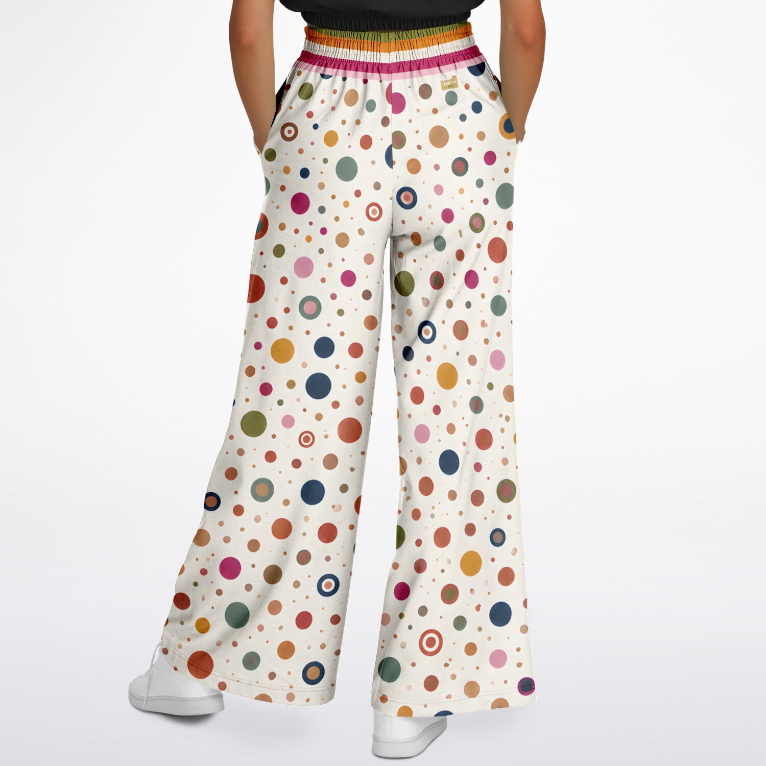 Bloom Baby Bloom in Wild Dots Galore Eco-Poly Wide Leg Pants