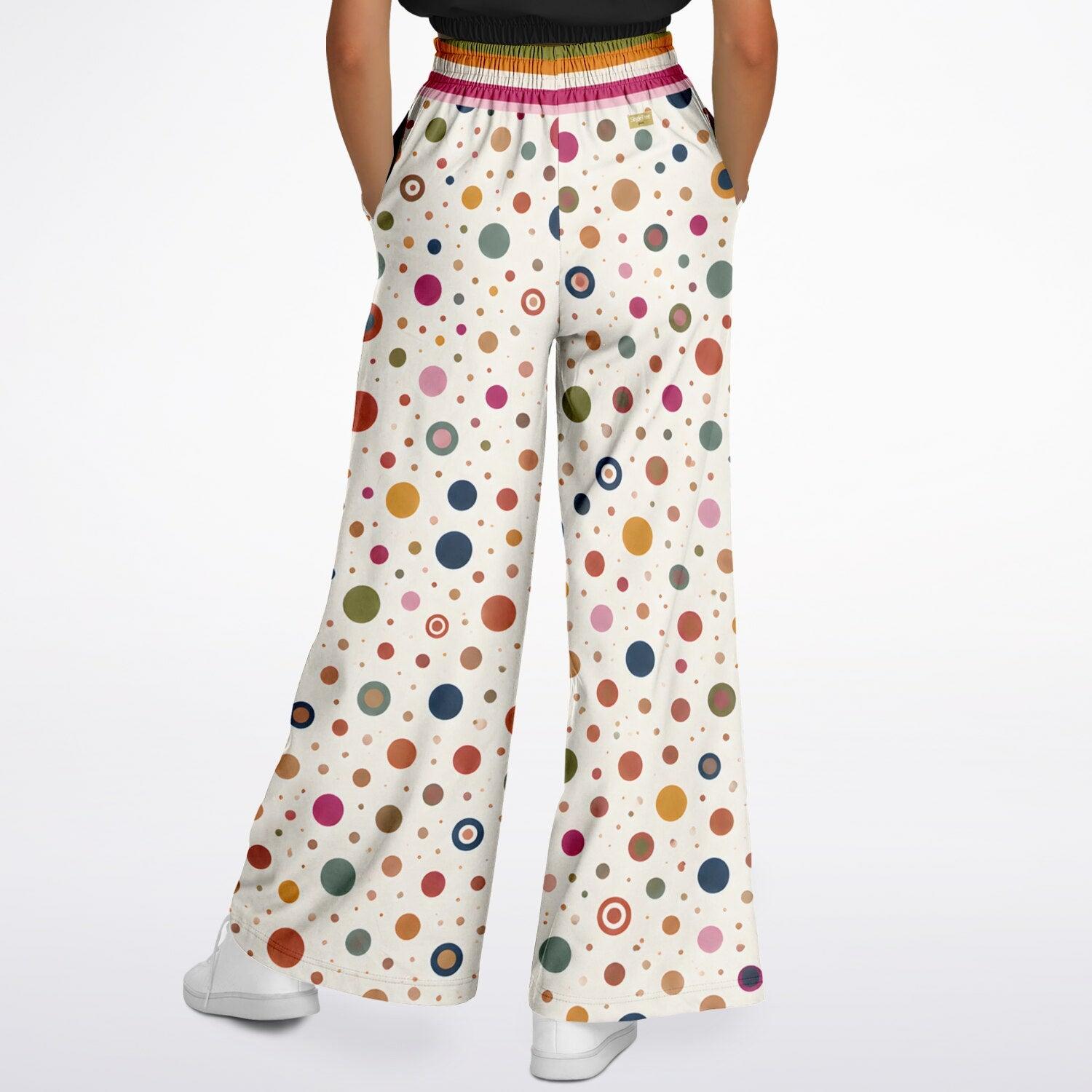 Bloom Baby Bloom in Wild Dots Galore Eco-Poly Wide Leg Pants