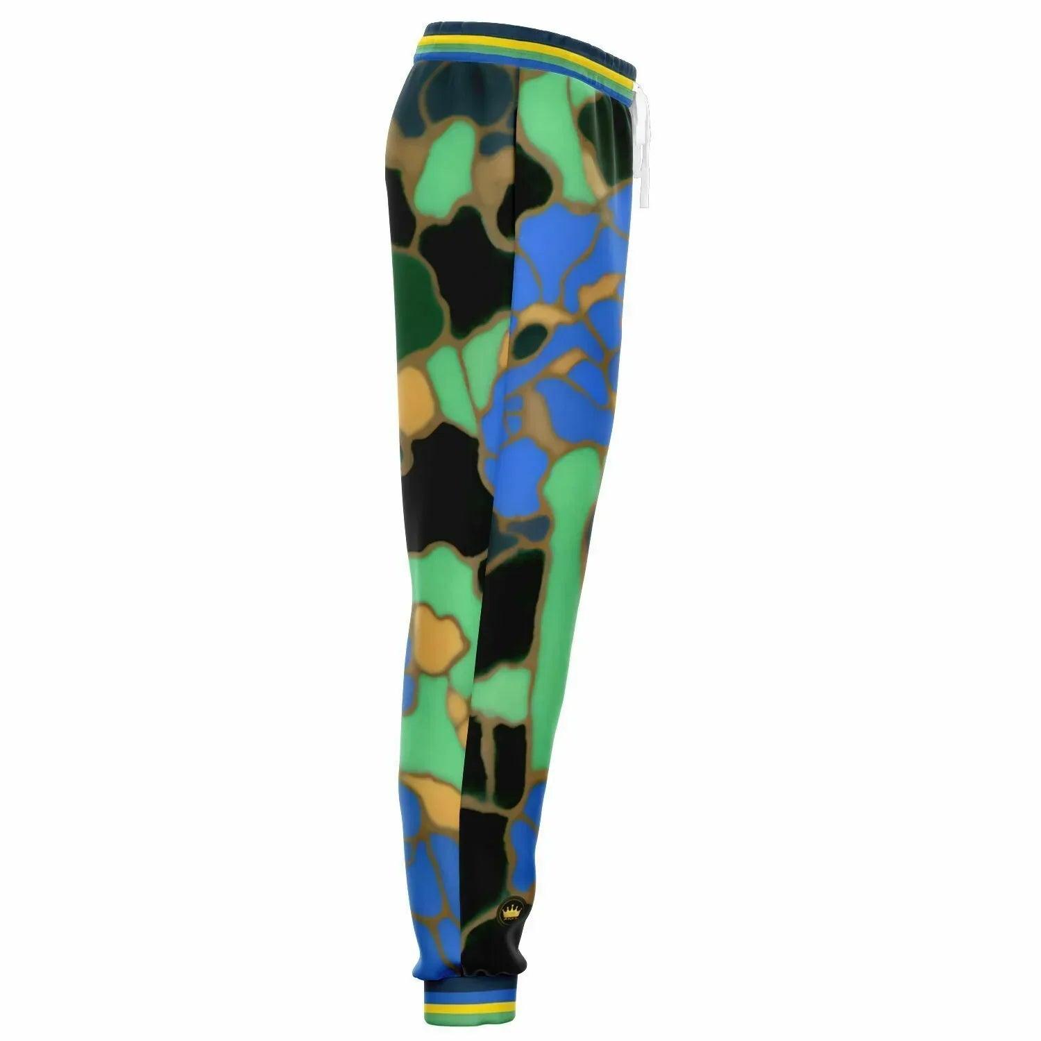 1986 Blue Iris Mosaic Eco-Poly Unisex Joggers