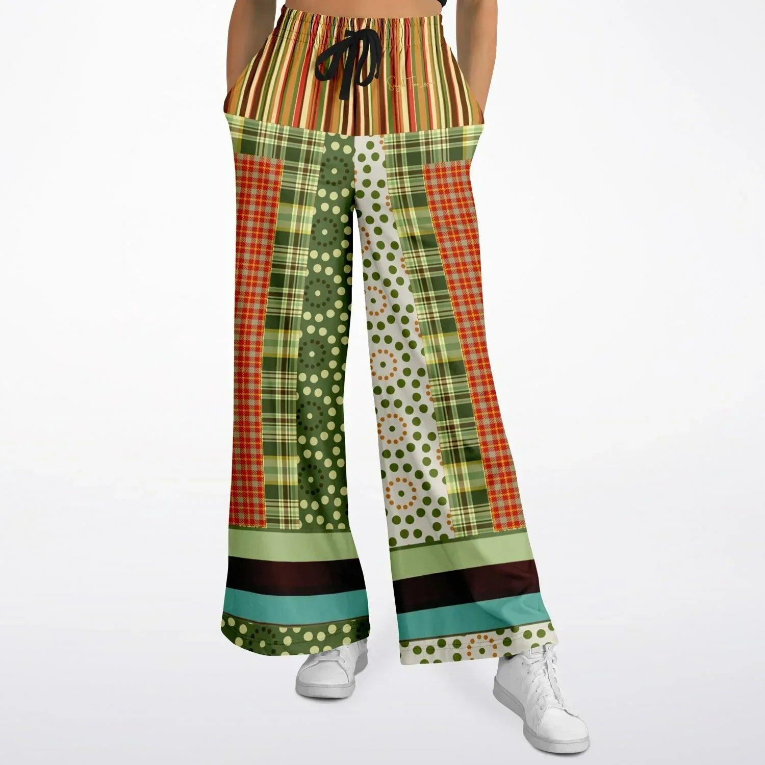 Brook with Aloes in Patchwork - Matisse - Eco-Poly Wide Leg Pants