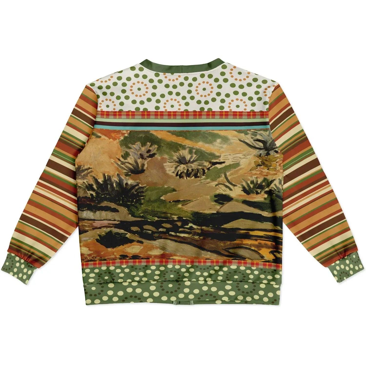 Brook with Aloes in Patchwork - Matisse - Heavyweight Unisex Cardigan