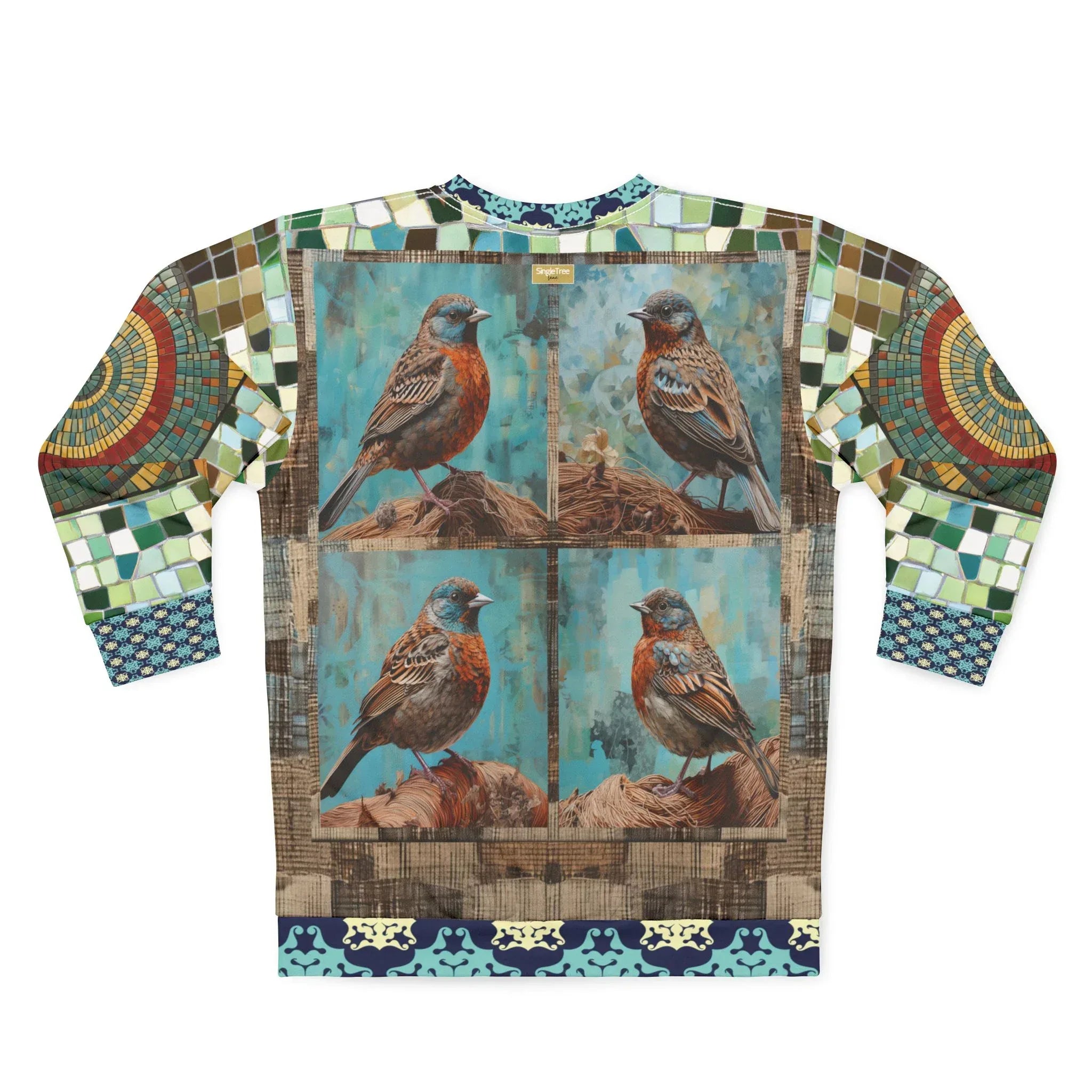 Bye Bye Birdie Quadriptych Four-Panel Print Unisex Sweatshirt (Gold Label)