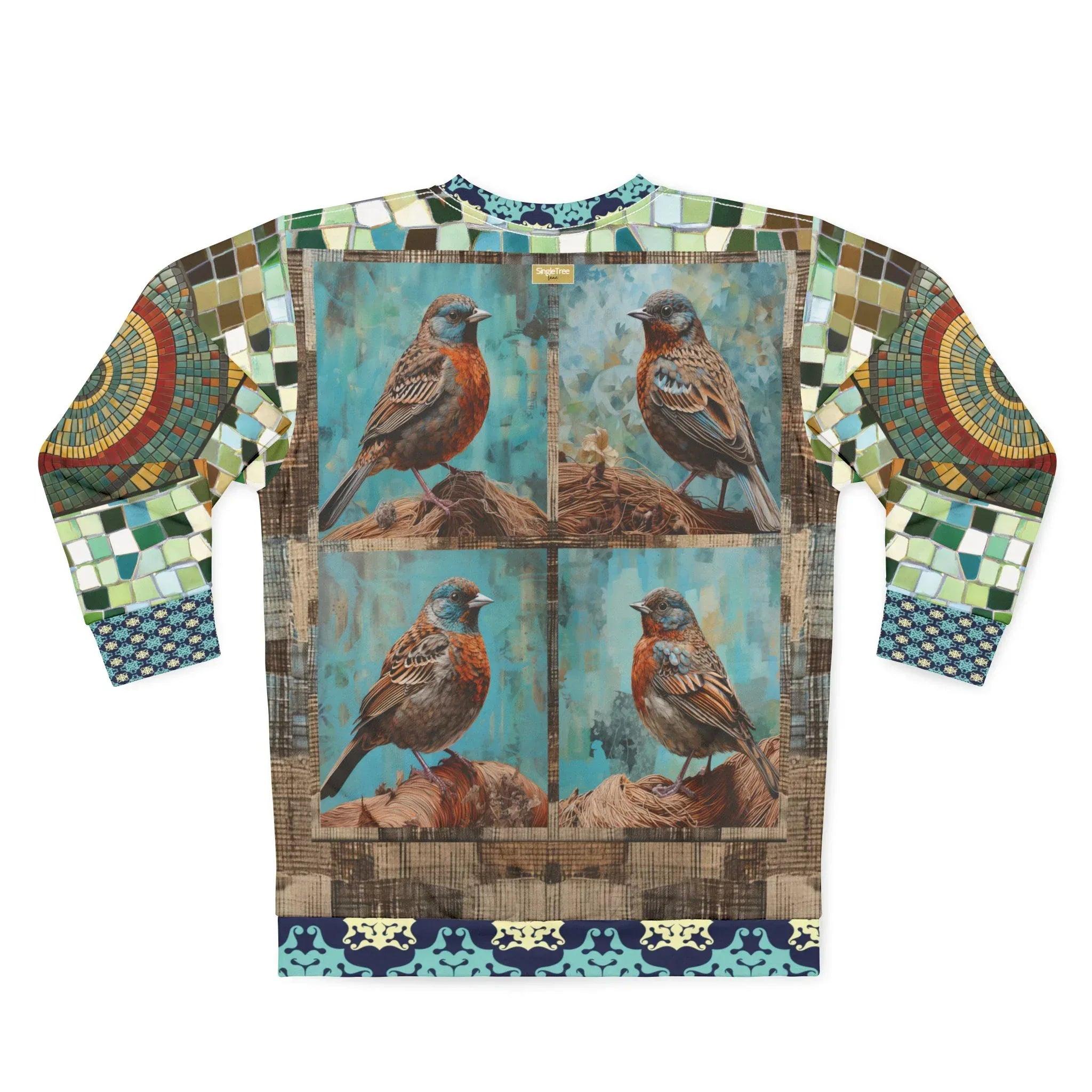 Bye Bye Birdie Quadriptych Four-Panel Print Unisex Sweatshirt (Gold Label)
