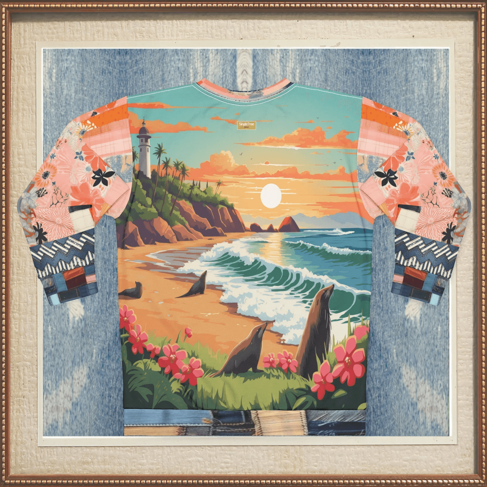 I Love You California - Santa Barbara Coast Sea Lions Unisex Sweatshirt (Gold Label)