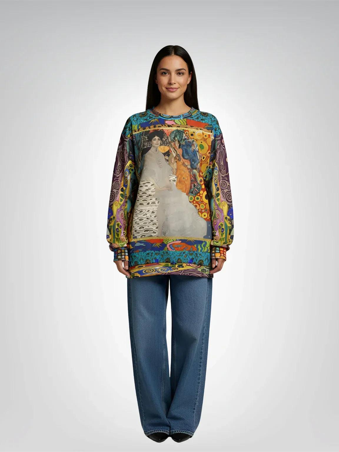 Call Me Fritza - Klimt - Art Deco Print Unisex Sweatshirt (Gold Label)