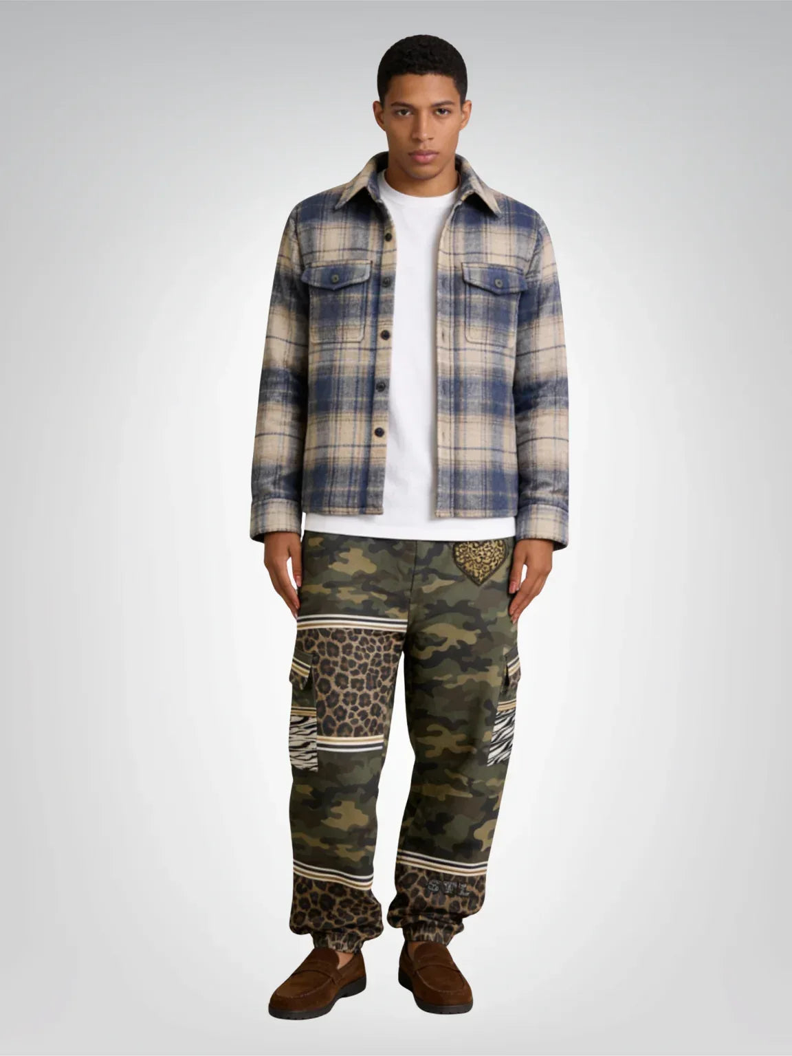 Camouflaged in the Jungle Eco-Poly Cargo Joggers