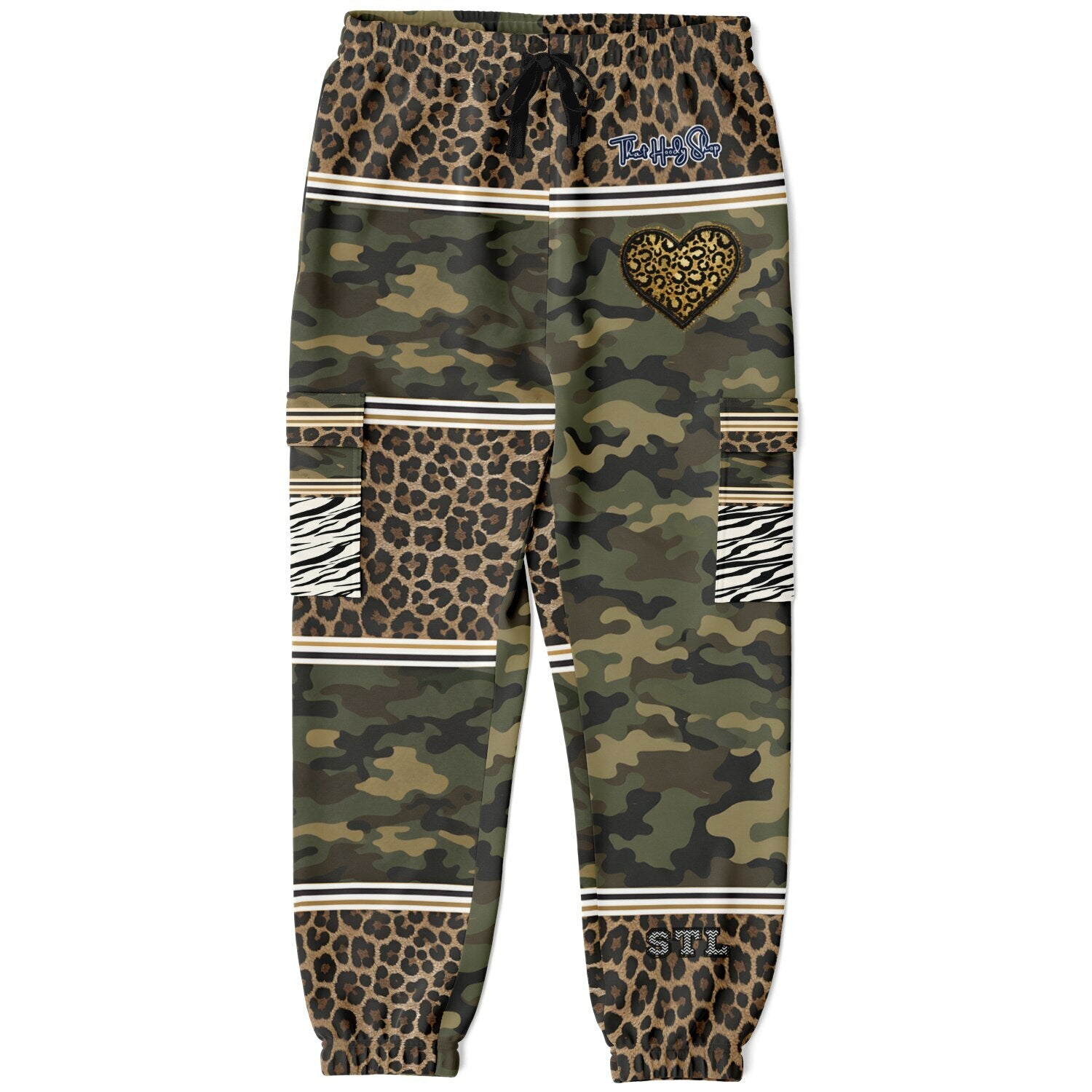 Camouflaged in the Jungle Eco-Poly Cargo Joggers