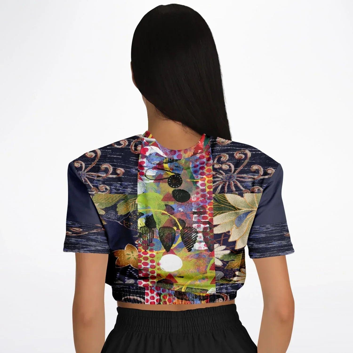 Empress Kanako Eco-Poly Short Sleeve Cropped Pullover