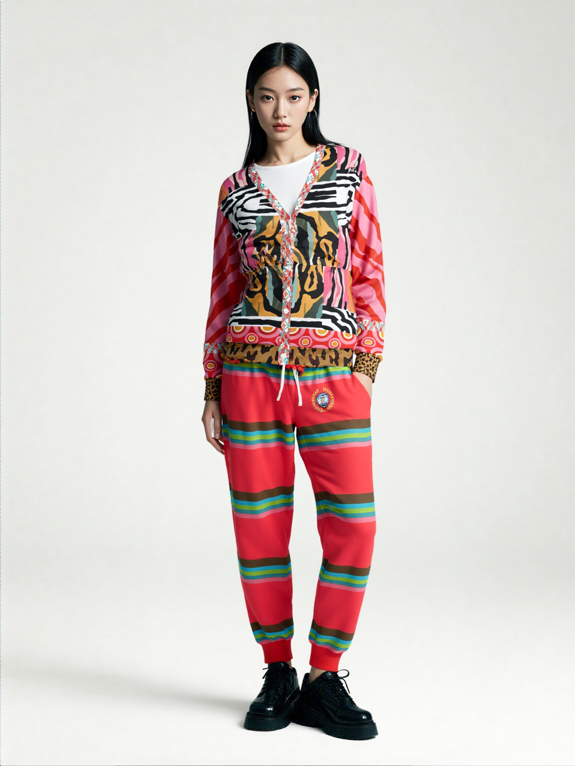 Walk on the Wild Side Zebra Stripes Heavyweight Unisex Cardigan