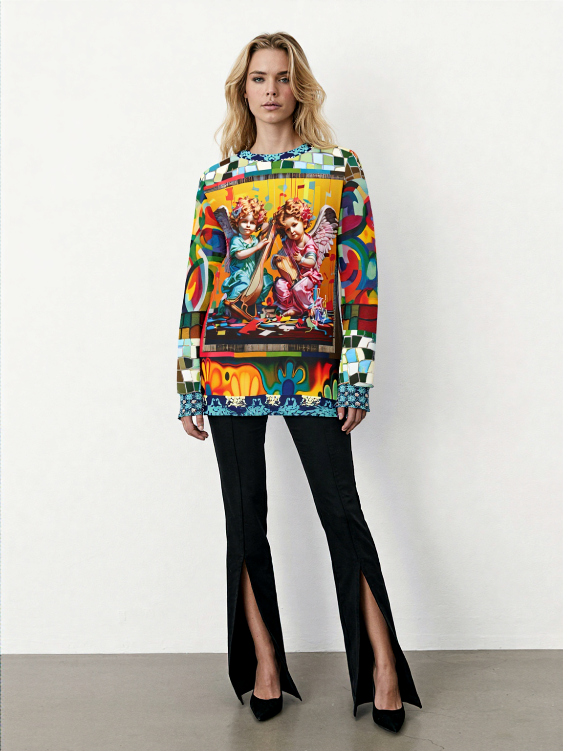 Cherubs in Joyous Play Unisex Sweatshirt (Gold Label)