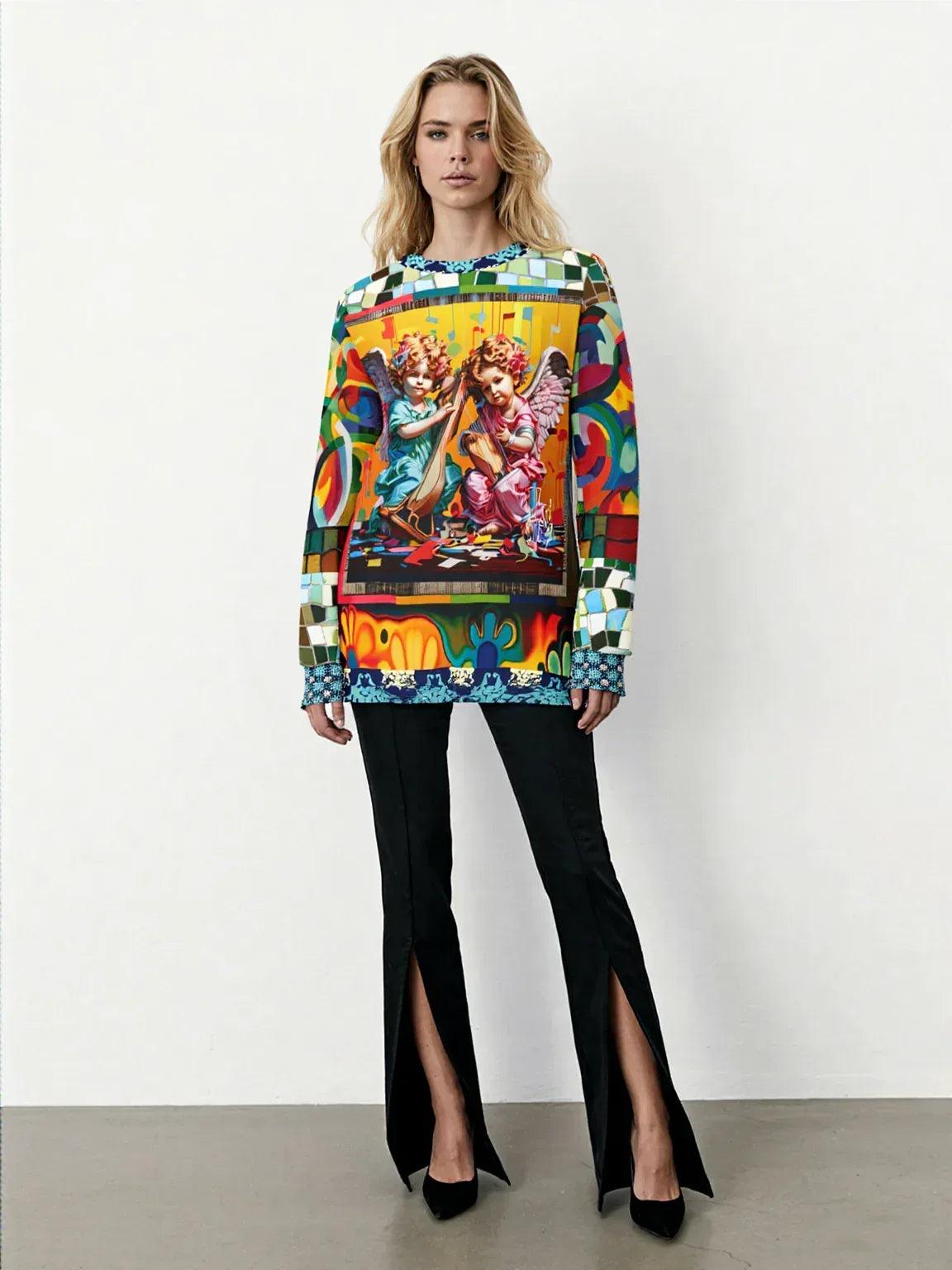 Cherubs in Joyous Play Unisex Sweatshirt (Gold Label)