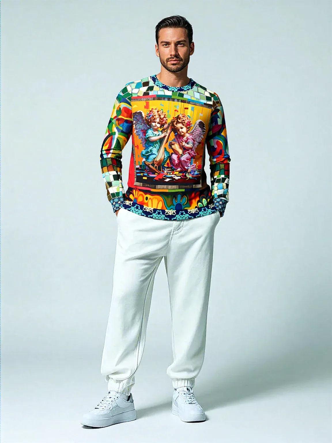Cherubs in Joyous Play Unisex Sweatshirt (Gold Label)