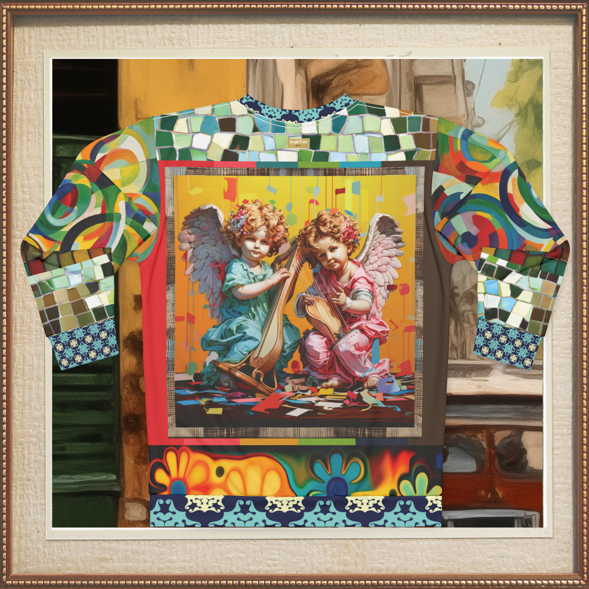 Cherubs in Joyous Play Unisex Sweatshirt (Gold Label)