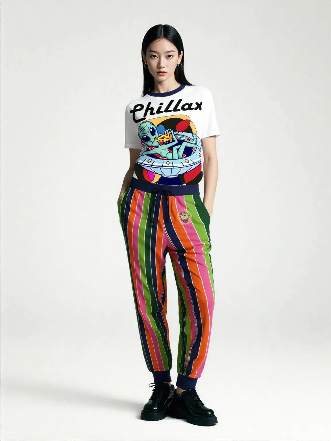 Mardi Gras Rugby Stripe Eco-Poly Unisex Joggers