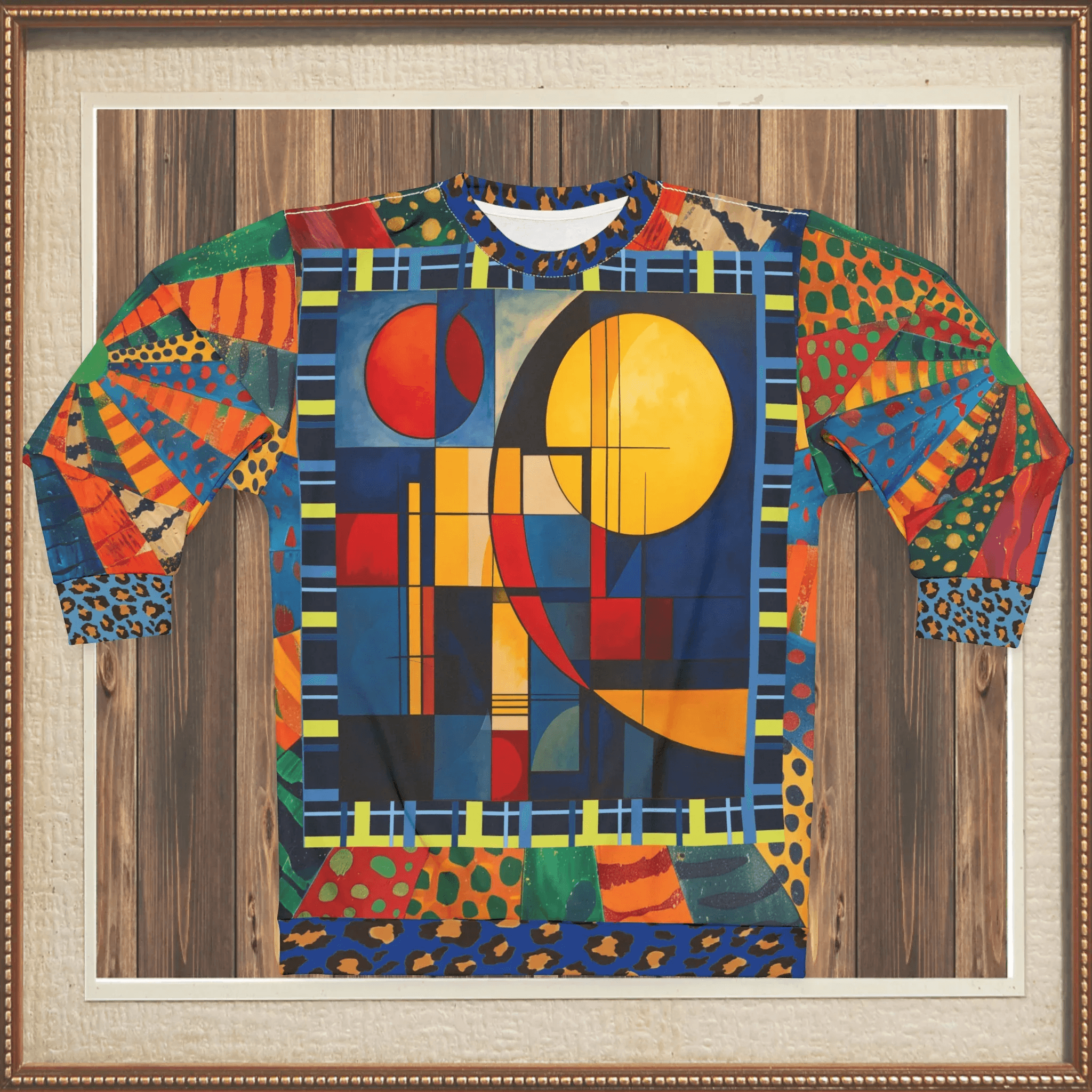 City by the Sea and Moon Abstract Art Unisex Sweatshirt (Gold Label)