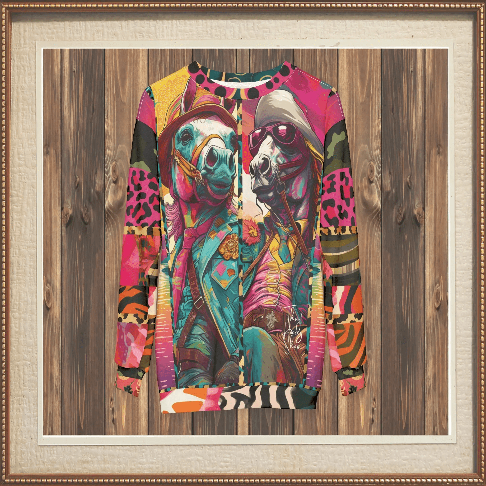 Clifford & Sam Intergalactic Horse Cowboys Unisex Sweatshirt (Gold Label)
