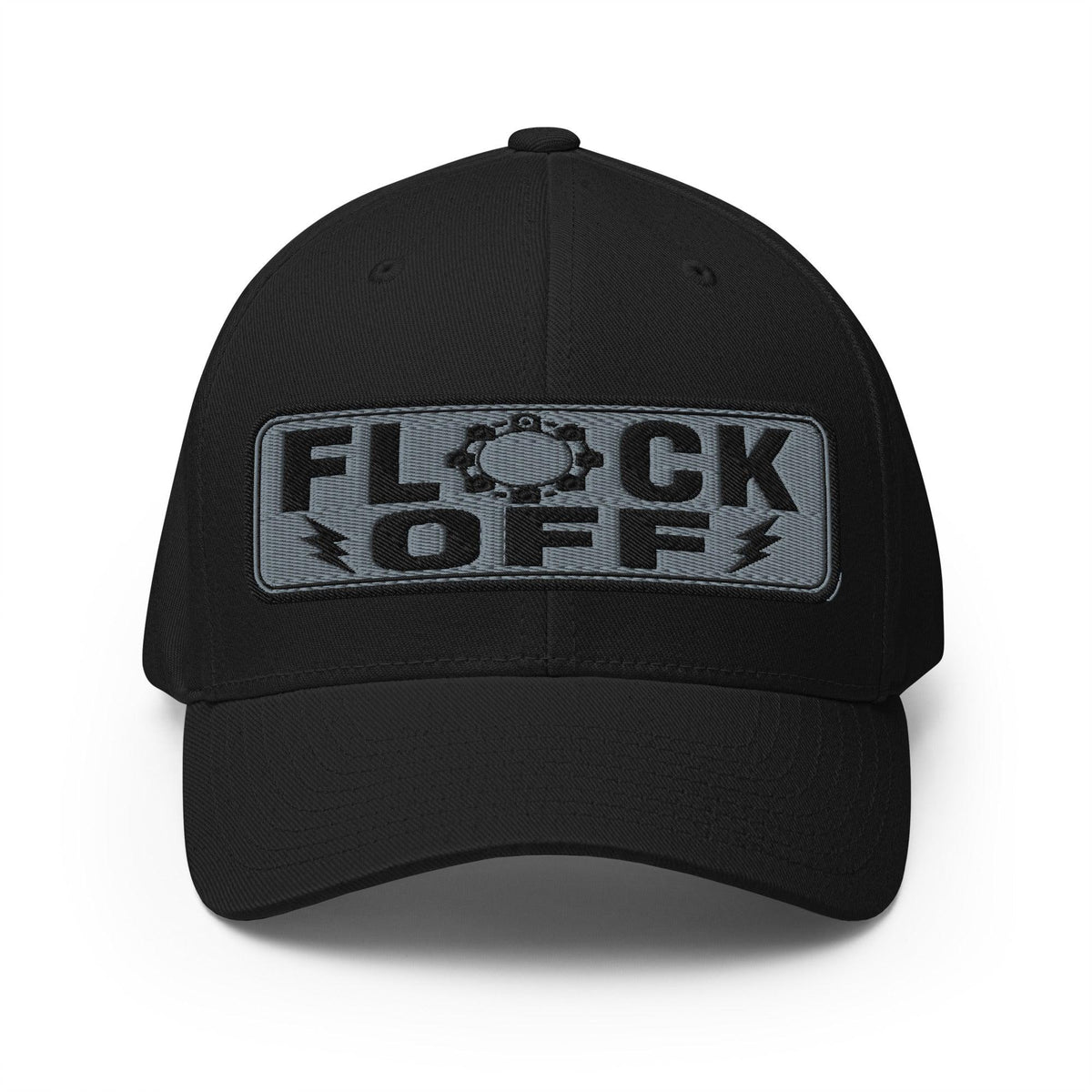 Flock Off Structured Twill Dad Hat with Elastic Back