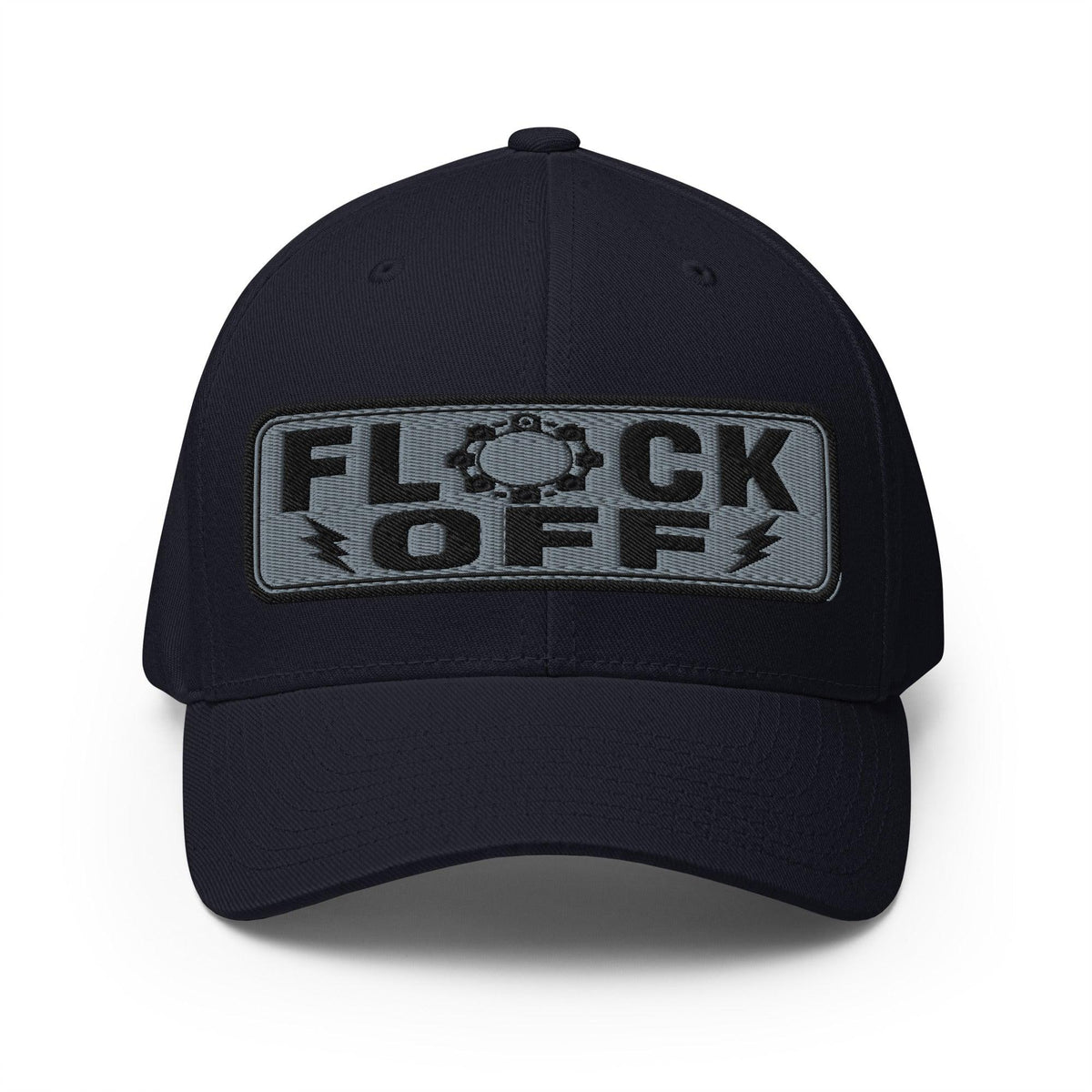 Flock Off Structured Twill Dad Hat with Elastic Back