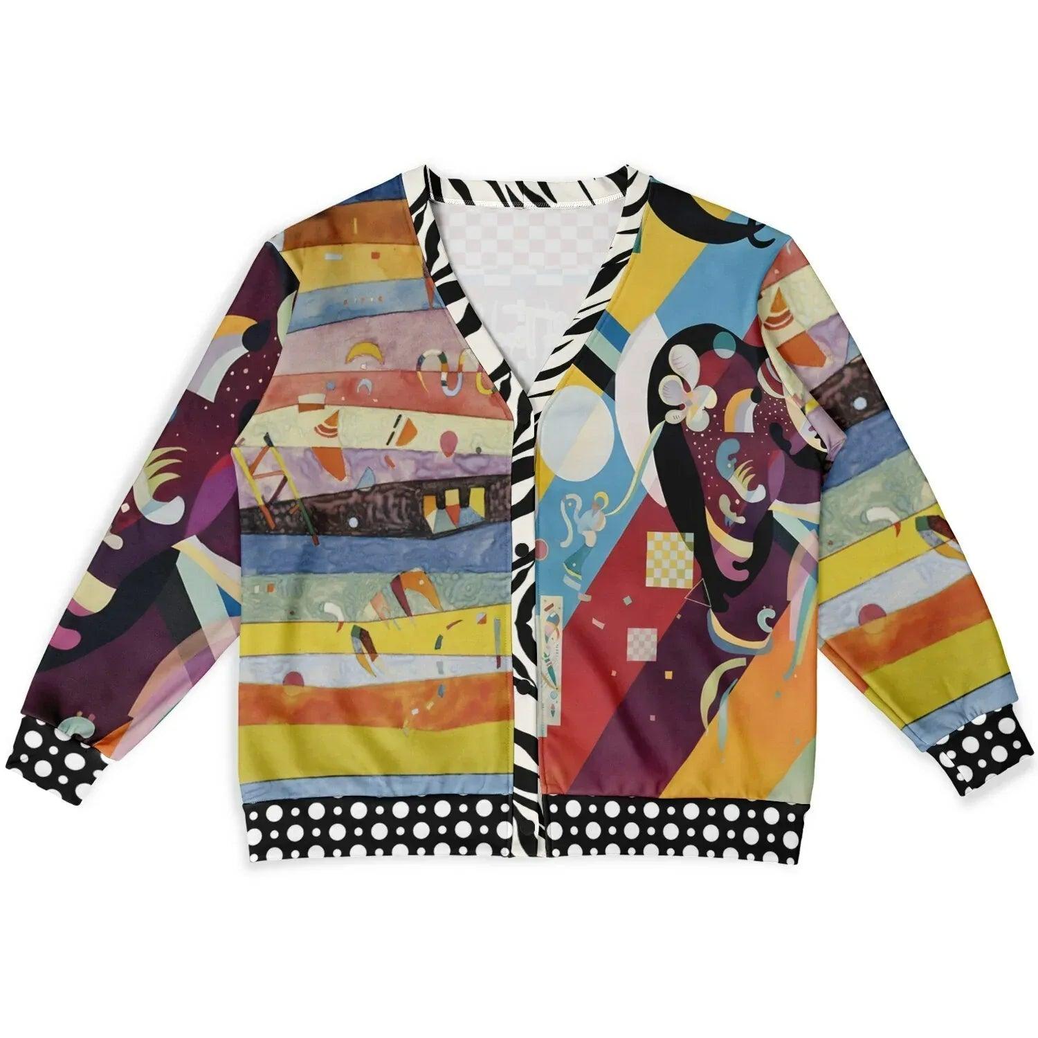 Composition in Nines - Kandinsky - Heavyweight Unisex Cardigan