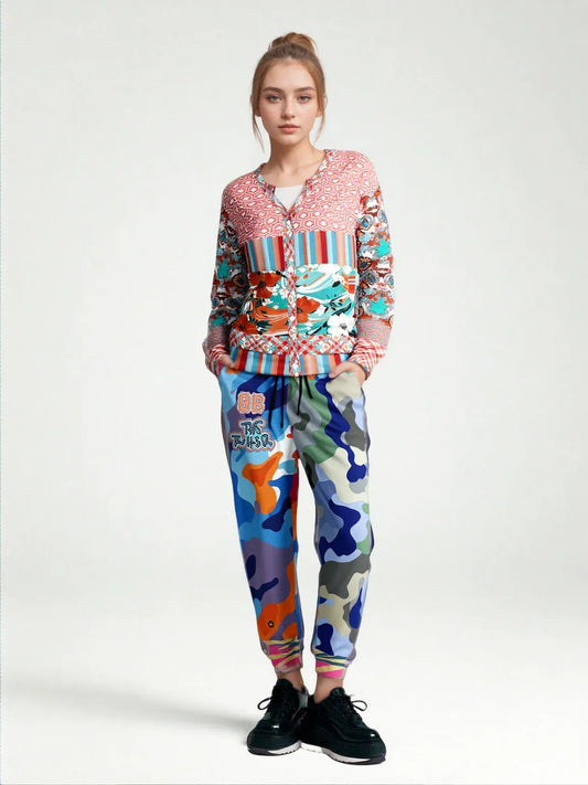 Life is a Circus Camo Duo Zebra Eco-Poly Unisex Joggers