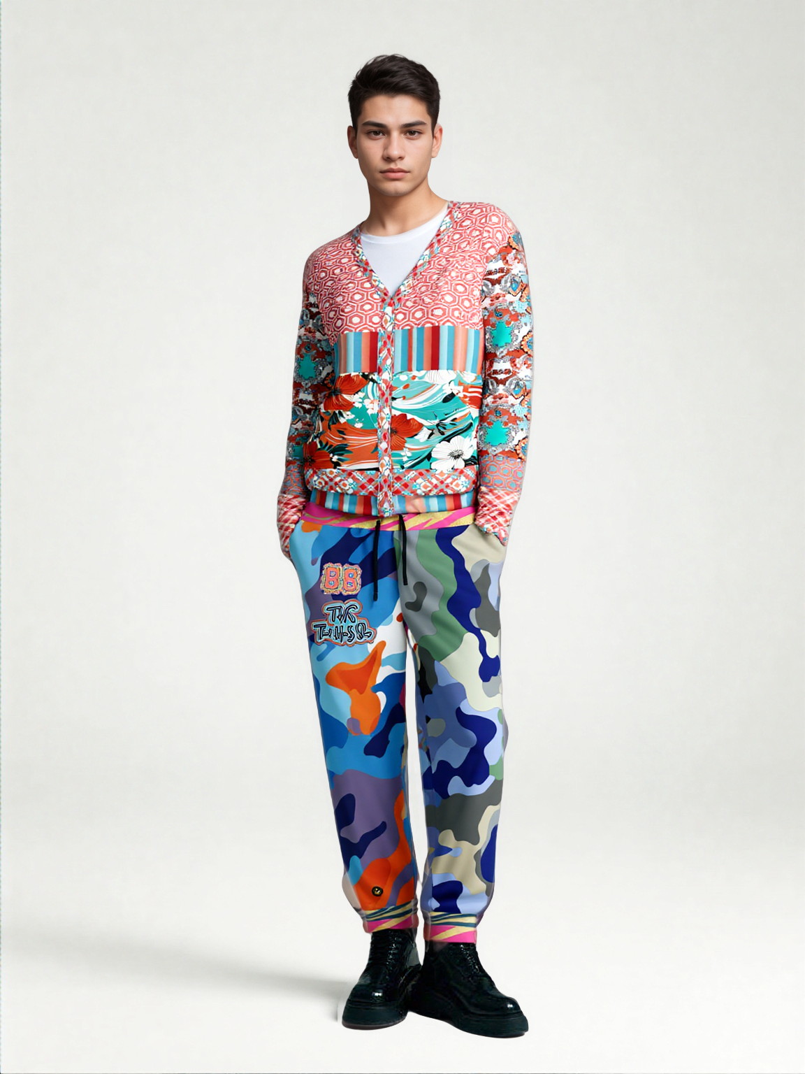 Life is a Circus Camo Duo Zebra Eco-Poly Unisex Joggers