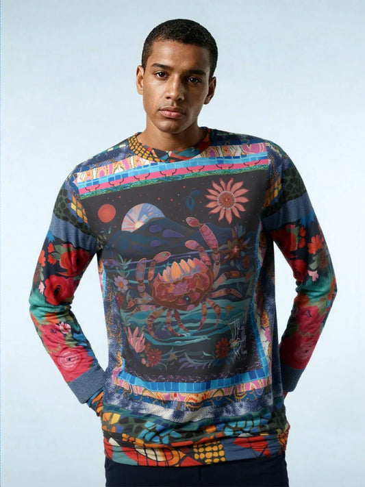 Crab of the Full Moon in Fantasy Unisex Sweatshirt (Gold Label)