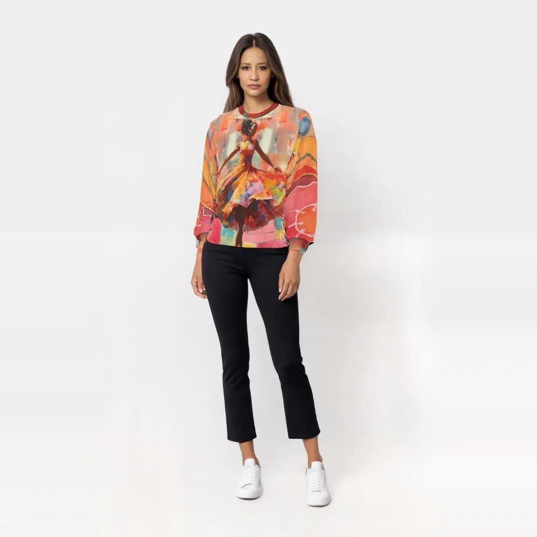 Dancing Through Harlem Pastel Colorblock Unisex Sweatshirt (Gold Label)