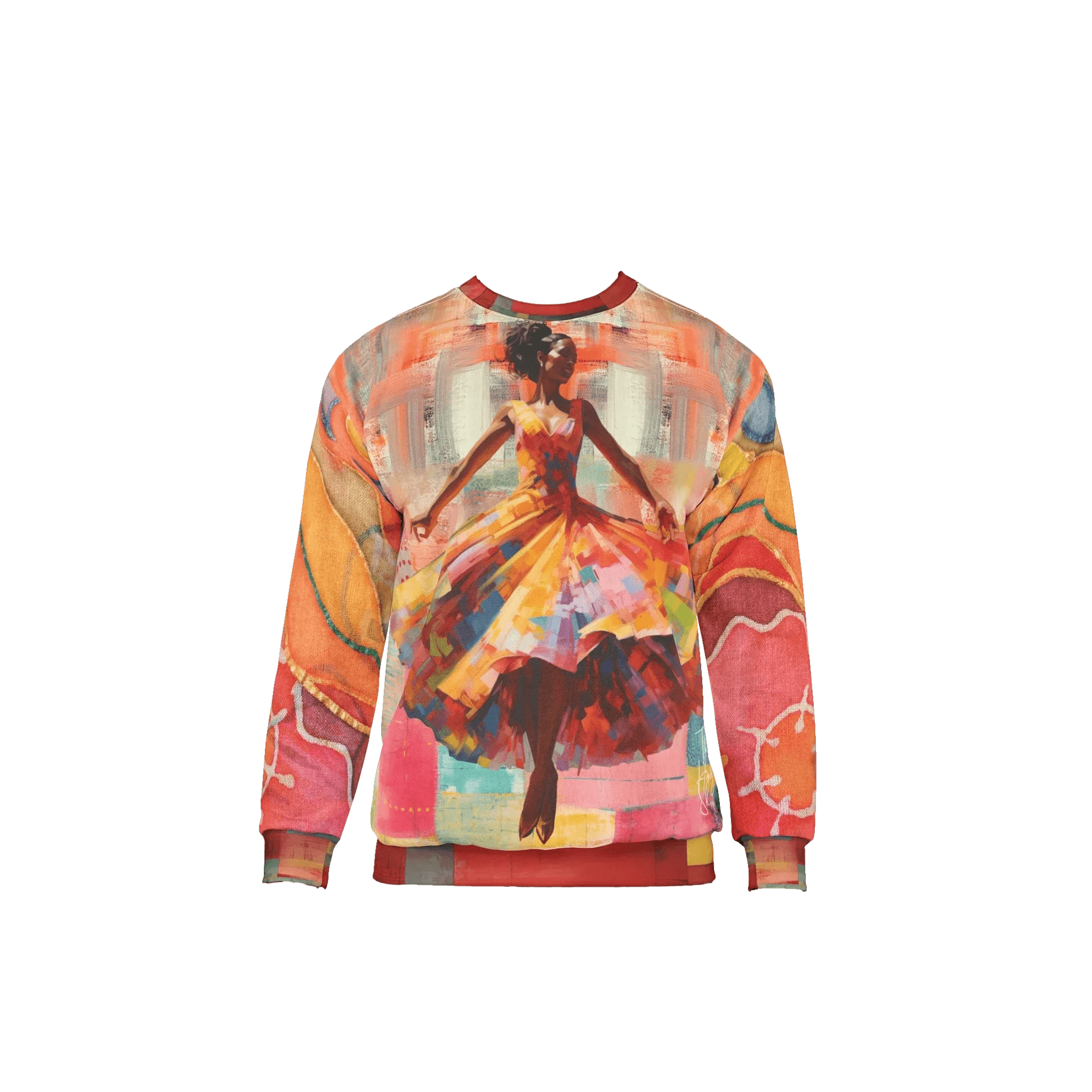 Dancing Through Harlem Pastel Colorblock Unisex Sweatshirt (Gold Label)