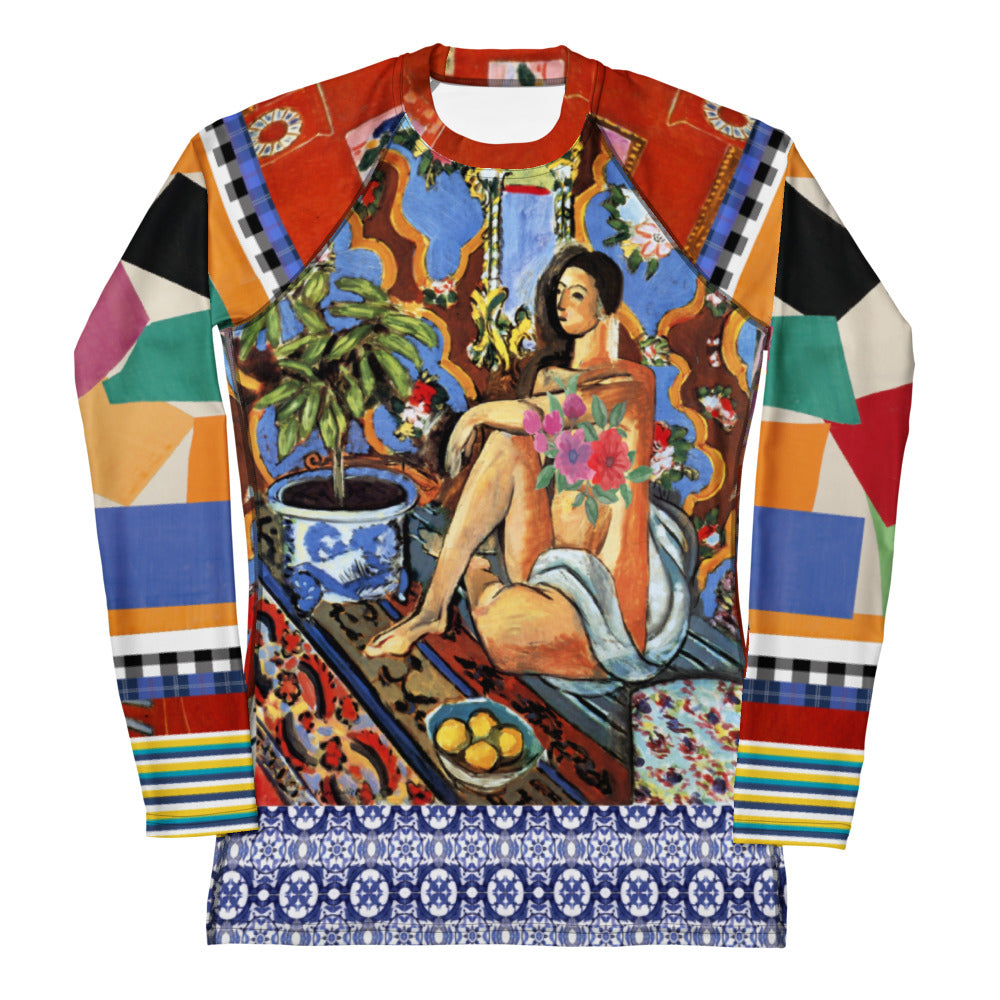 Decorative Figure in Ornamental Patchwork Women&