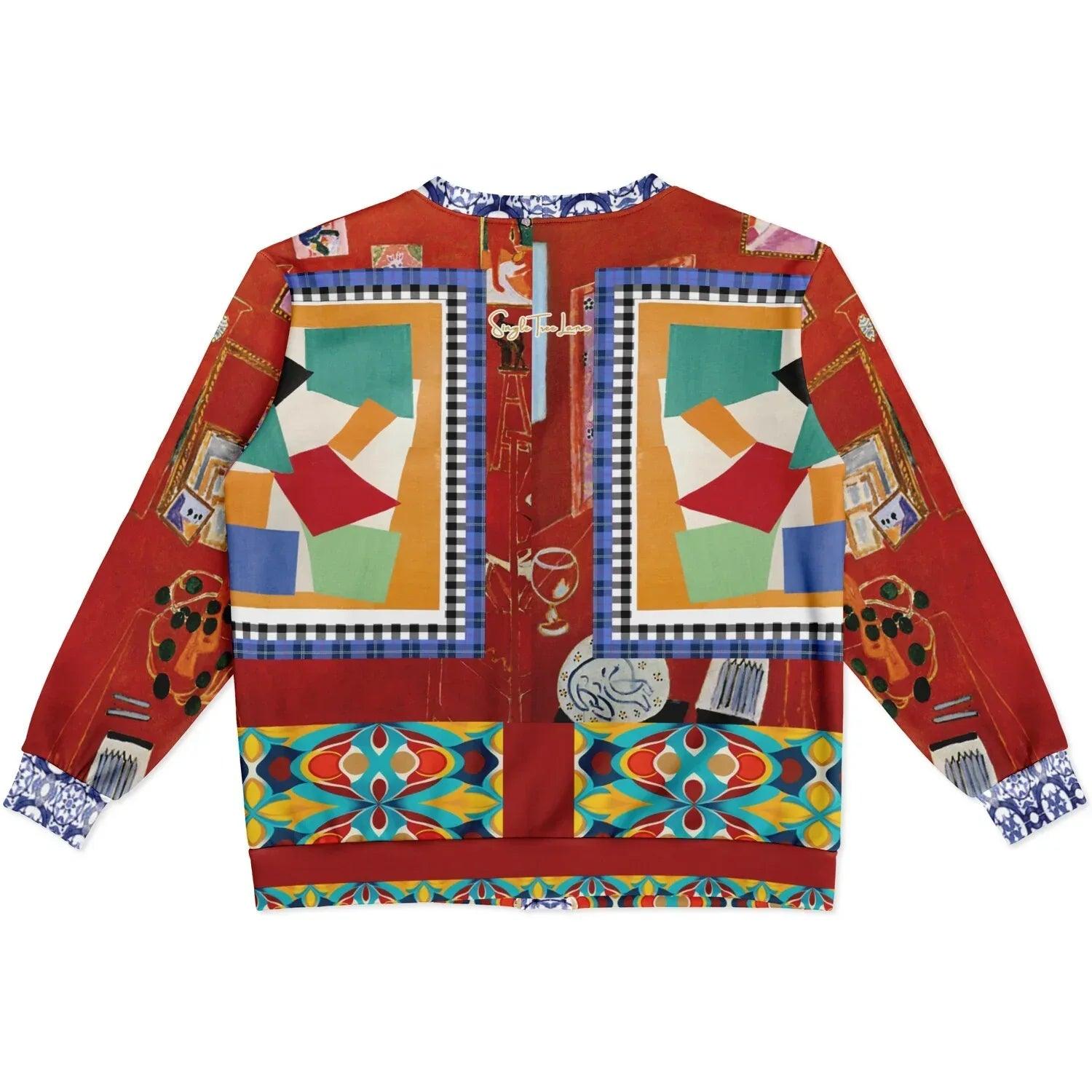 Decorative Figure in Ornamental Tavira - Matisse - Heavyweight Unisex Cardigan