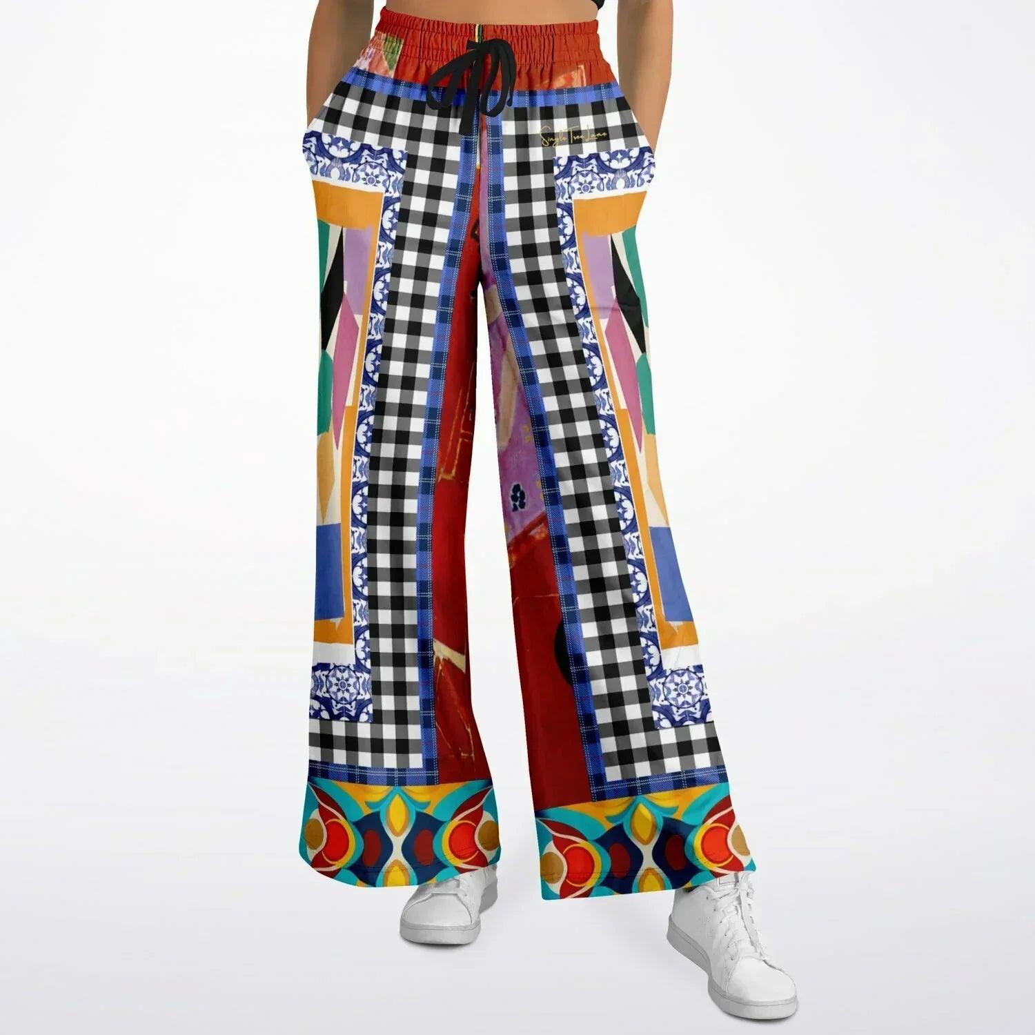 Decorative Figure in Ornamental Tavira - Matisse - Eco-Poly Wide Leg Pants