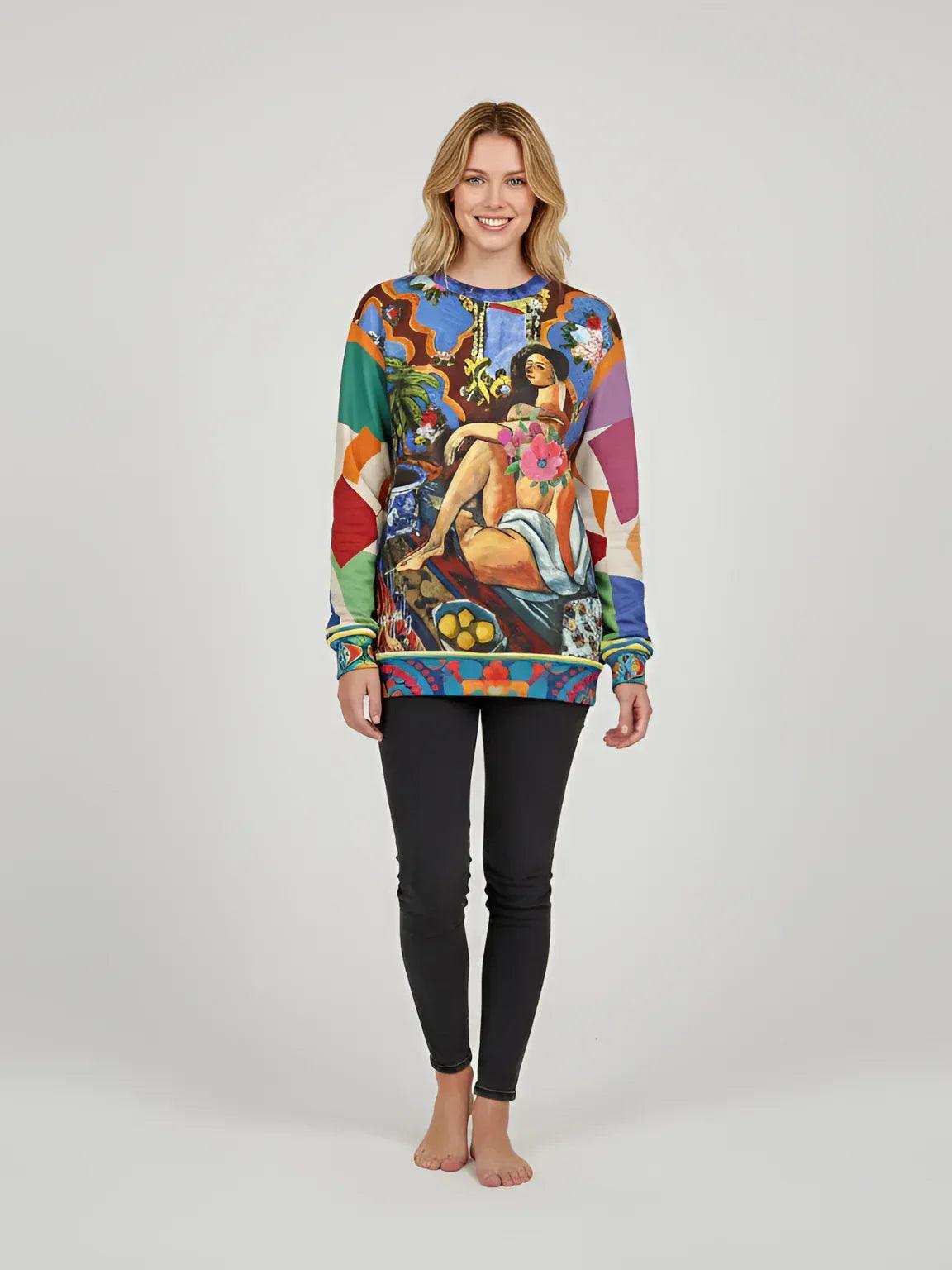 Decorative Figure in Ornamental - Matisse - Unisex Sweatshirt (Gold Label)