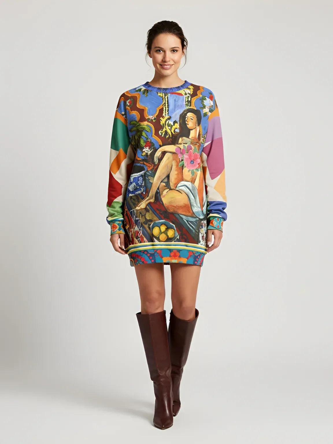 Decorative Figure in Ornamental - Matisse - Unisex Sweatshirt (Gold Label)