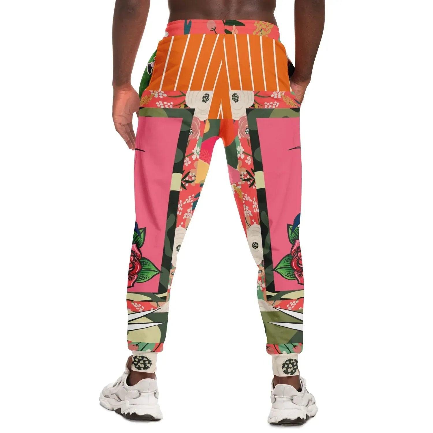 Bright Days Floral Tattoo Camo Eco-Poly Unisex Joggers